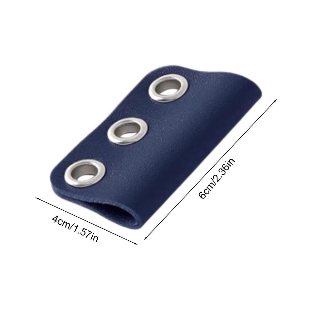 PU Leather Pen Clip Detachable Pencil Loop Portable Pen Fixed Clamp  for Home School