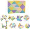 Snake Fidget Toy Cube Twist Puzzle 24 Wedges Large Rainbow Magic Snake Toy Game Gift for Kids Party Favors Stocking Stuffers