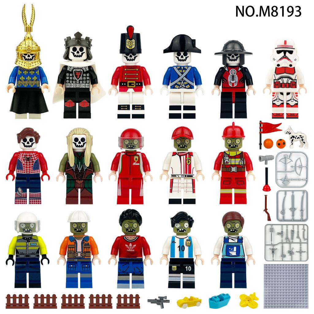 2 plant zombie doll wars M8193 children assembled small educational toy weapons