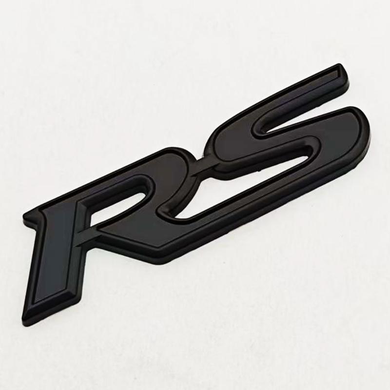3D Metal Car Styling Logo RS Badge Car Front Grille Emblem Rear Trunk Sticker For Honda Sport RS Auto Accessories
