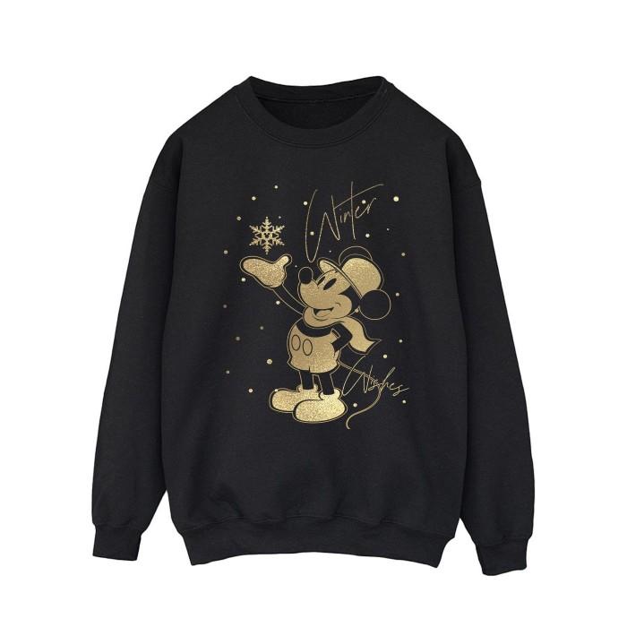 Disney Men's Winter Wishes Mickey Mouse Sweatshirt