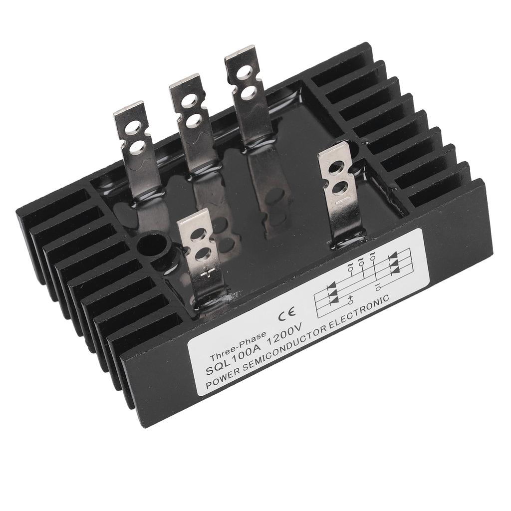 High Power Rectifier Diode Bridge Voltage Regulator 3 Phase 100A 1200V Module with Heatsink