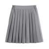 Summer Women's Pleated Skirt College Style Plus Size Solid Color Skirt