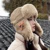 Women's Winter Riding Hat with Warm Ear Protection, Windproof, Thick, Velvet-Lined Lei Feng Style