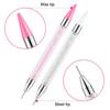 Rhinestone Picker Tool, 2-Pack Diamond Painting Dotting Pen with 6 Extra Wax Tips & Precision Tweezer, Wax Pencil for Rhinestones, Nail Art DIY Kit