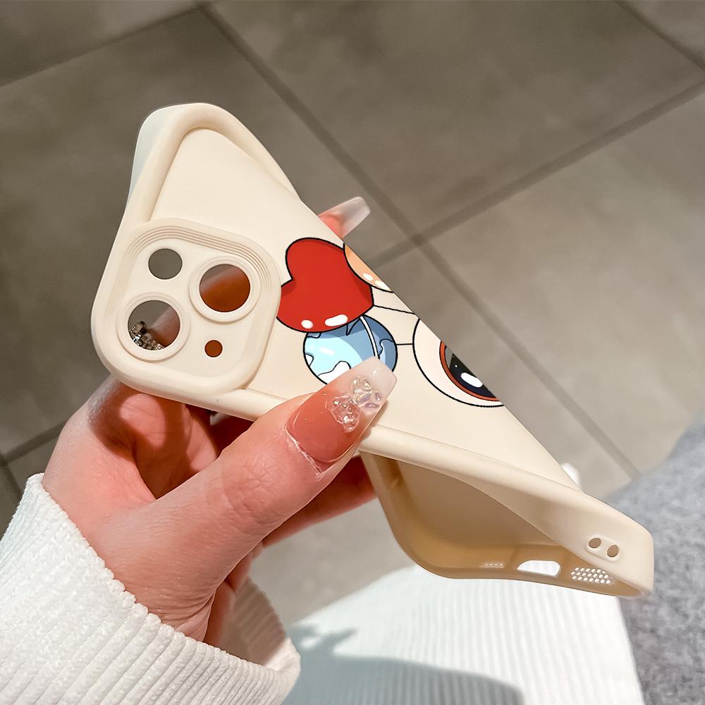 Мягкие силиконовые квадратные лестницы с мультяшным узором, полное покрытие, защита камеры, противоударный чехол для iPhone Infinix Tecno Vivo