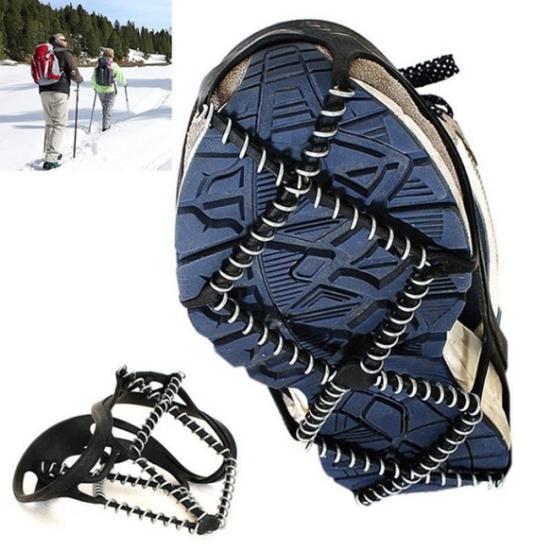1Pair Outdoor Sports Shoe Cover Non-slip Crampons Ice Grip Walk Traction Cleats