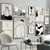 Modern Abstract Line Body Face Vase Minimalism Living Room Decor Posters And Prints Wall Art Canvas Painting Home Wall Pictures