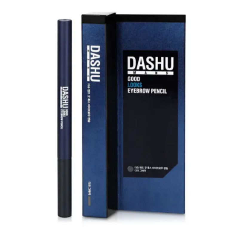DASHU Men’s Good Looks Eyebrow Pencil Black/Gray 0.3g