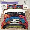 sally face Pattern Bedding uilt Set uilt Cover Pillowcase Home Decoration Birthday Gift (1 * duvet cover + 2 * pillowcase without core)140