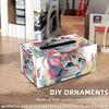 Деревянный 5D Алмазная Живопись Держатель для Салфеток 5D DIY Алмазный Держатель для Салфеток Ручной Работы DIY Алмазная Коробка для Салфеток для Декора Гостиной
