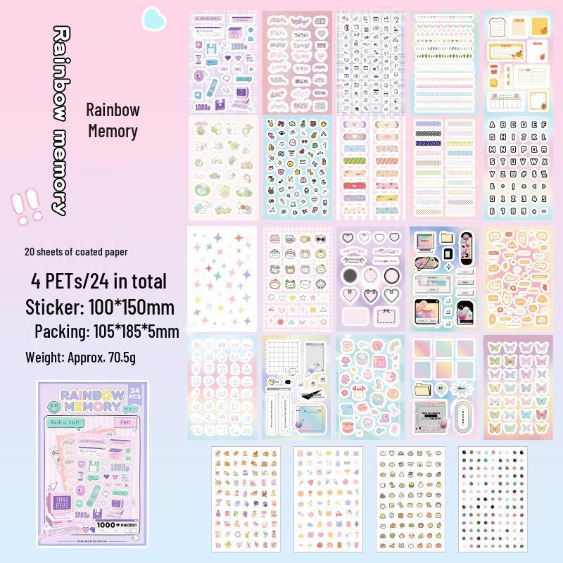 Книга наклеек-вырезок с детскими мультяшными рисунками Mind Space - Настраиваемые наклейки для журнала