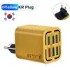 USB Charger 6 Ports Fast Charging Mobile Cell Phone Wall Adapter for  Xiaomi Samsung Phone Charger EU/KR Plug