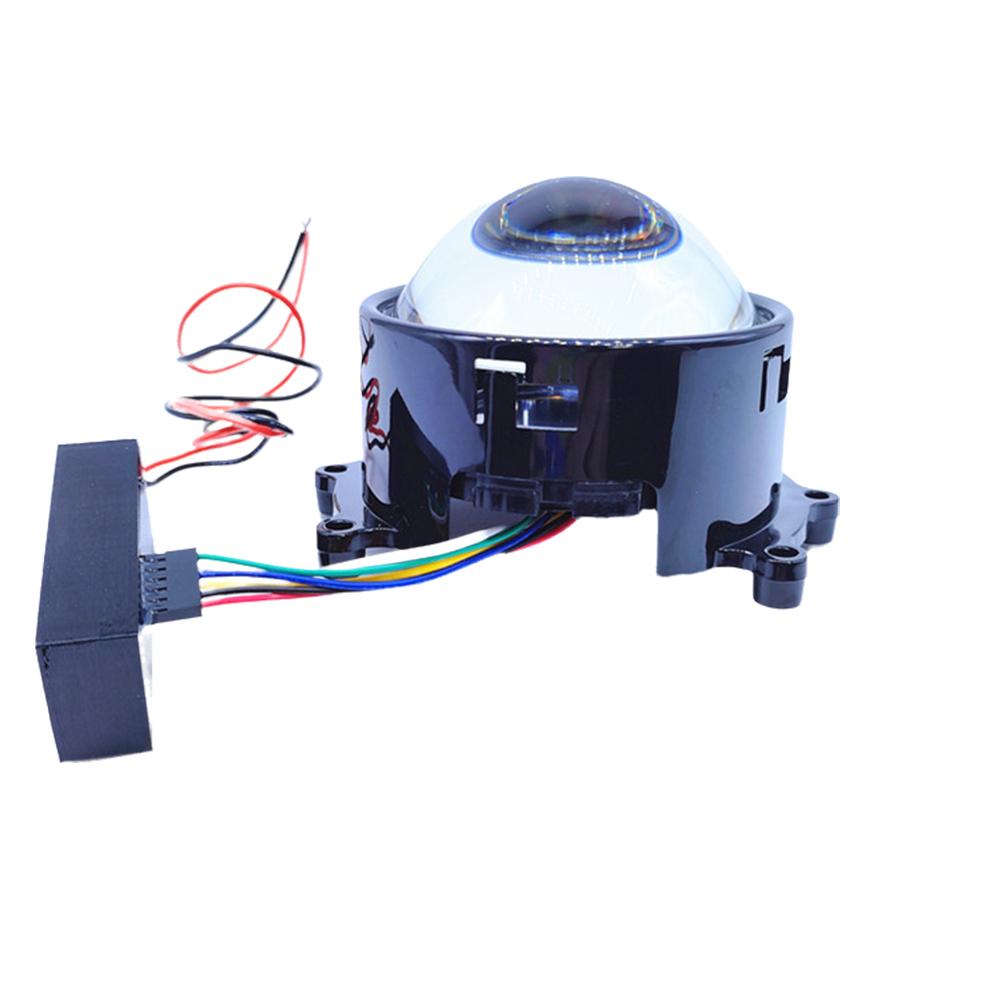 1/2 шт. 3-дюймовые динамические линзы Devil Eyes для 12 В автомобильных WIFI-контроллеров, комплекты для модернизации фар, автомобильные аксессуары