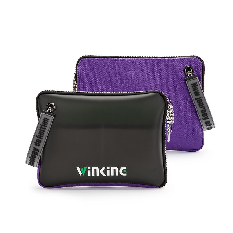 Men Women Laptop Bag 13 Inch Tablet Laptop Sleeve Case Linen+PU Leather Handbag 2022 New Street Trend Clutch Bag for Boys Girls