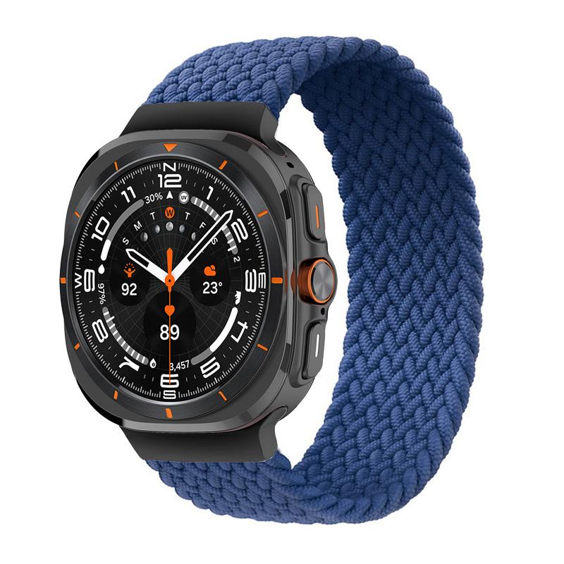Плетеный Solo Loop для Samsung Galaxy watch ultra Ремешок 47 мм Аксессуары спортивный нейлоновый ремень браслет Galaxy watch 7 ultra ремешок 47 мм