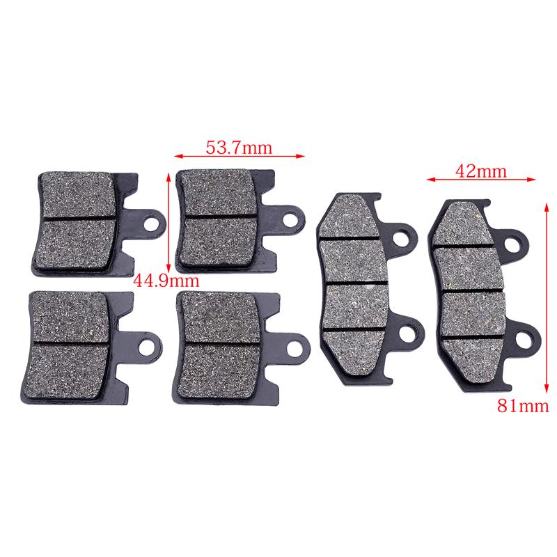 1 Set Motorcycle Front and Rear Brake Pads Discs Kit for Suzuki AN250 AN250SS AN400 AN400SS Burgman Skywave 1998-2006