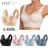 Women Seamless Plus Size Bras Sexy Patchwork Lace Top Push Up Sports Brassiere Female Backless Fitness Sleep Vest Bralette New