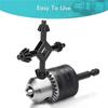 4 Way Chuck Key, Universal Drill Chuck Key, Handheld 4 In 1 Drills Chuck Key For Most Drills And Power Tools