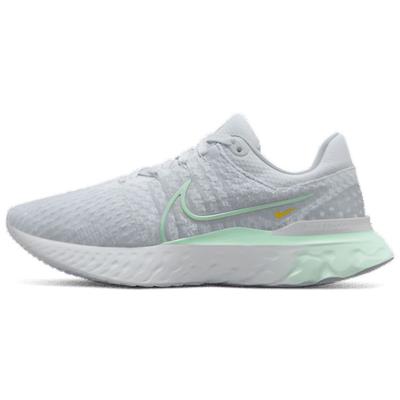 React Infinity Run Flyknit 3 Pure Platinum Mint Foam Женские кроссовки Серо-белые едва-зеленые DD3024-007