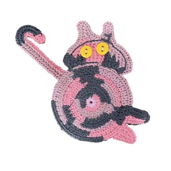 Yousheng Кот Плетёная подставка Крючком Подставка для кофе в форме кота для декора дома и офиса Защита столешницы Смешные подарки для женщин Мамы Подруг Коллег