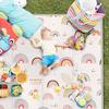 Складной детский игровой коврик, PIGLOG 50x50 Коврик для манежа, Безопасный пенопластовый игровой коврик для времени на животике, Водонепроницаемые игровые коврики для младенцев и малышей