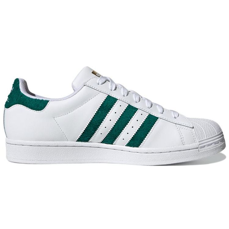 Adidas Superstar White Gold Metallic Unisex Sneakers Cloud-White H00190