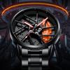 SVJ Wheel Watch Трехмерные полые мужские часы Высококачественные подлинные мужские часы Кварцевые часы