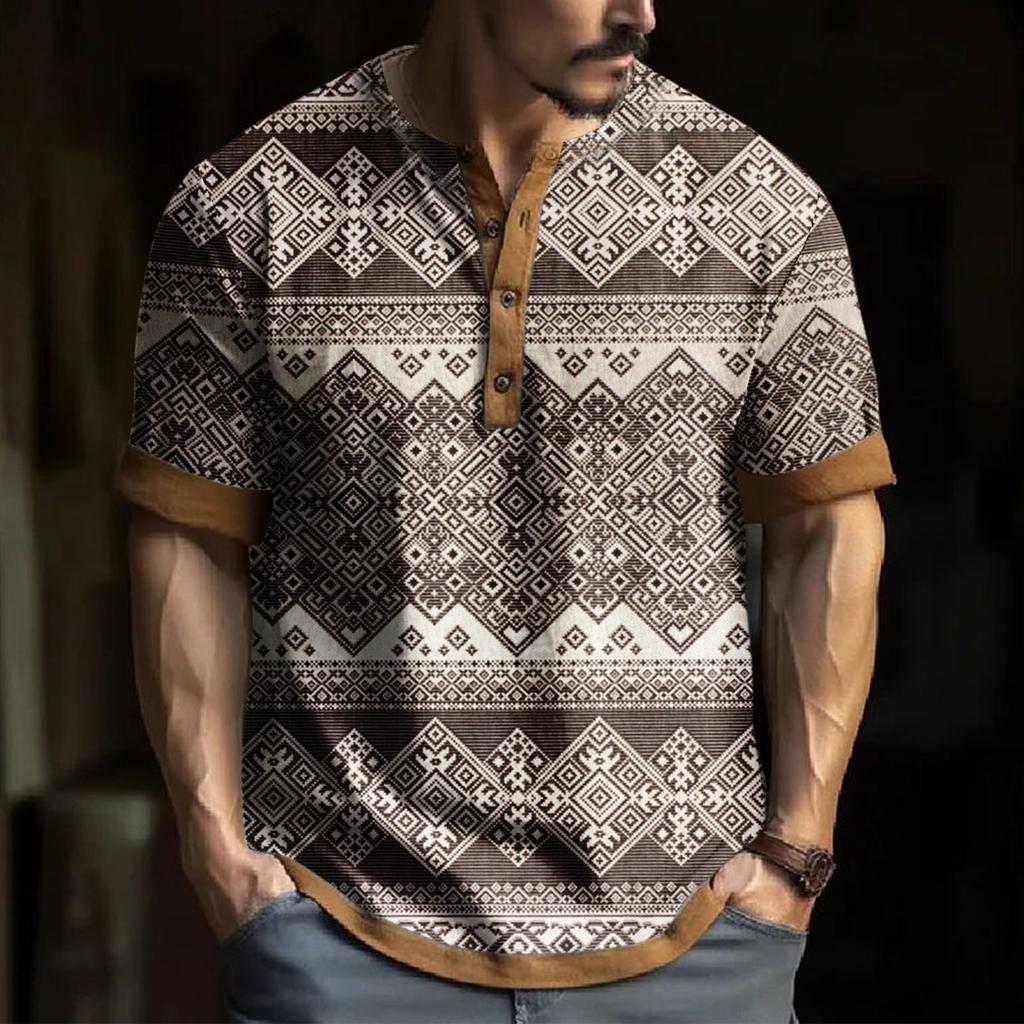 Men's Short Sleeve Graphic And Embroidered Fashion T-Shirt Spring And Summer Short Sleeve Printed