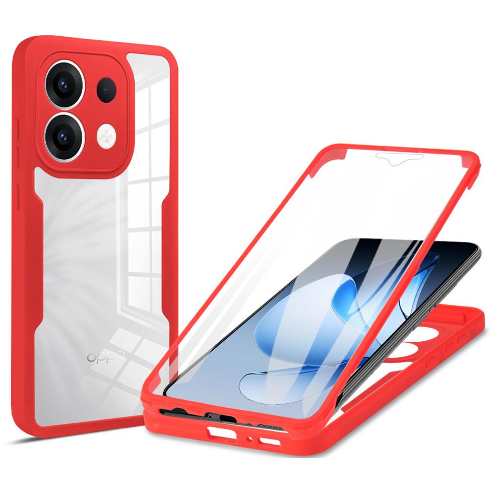 Для Oppo Reno13 5G (Глобальный) Чехол Акрил + ТПУ Прозрачный Чехол для Телефона с PET-пленкой для Экрана