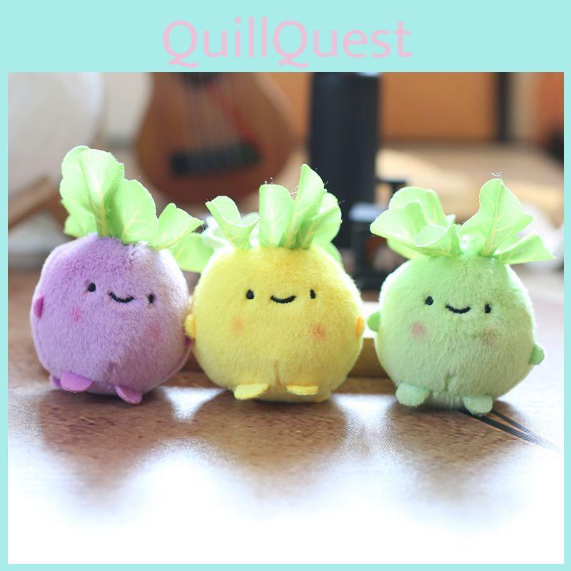 Toy Vegetable Plush Cartoon Keychain Backpack Pendant Childrens Holiday Gift
