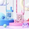 Мультяшная бутылка для воды с трубочкой для использования на улице и портативная, забавная в качестве подарка