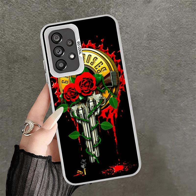 Band G-Guns N R-Roses Soft Phone Case for Samsung A17 A16 A15 A14 A13 A57 A56 A55 A54 A53 A37 A36 A35 A34 A33 A26 A25 A24 A23 A5