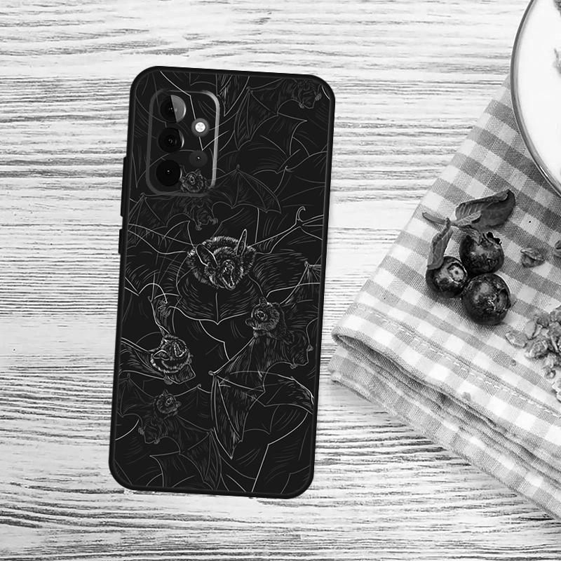 Готический чехол-летучая мышь для Samsung Galaxy A54 A34 A14 A56 A36 A16 A06 A13 A53 A12 A22 A32 A52 A35 A17 A15 A55