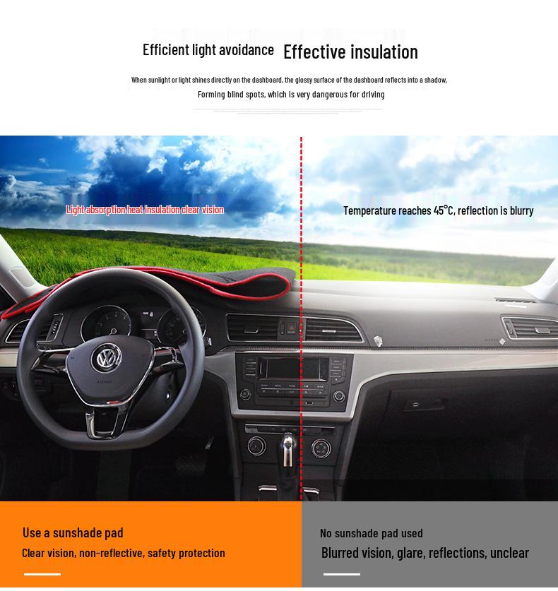 Приборная панель GAC Trumpchi GS3 / GS8 / GM8, солнцезащитный коврик, предотвращающий блики, теплоизолирующий, противоскользящий