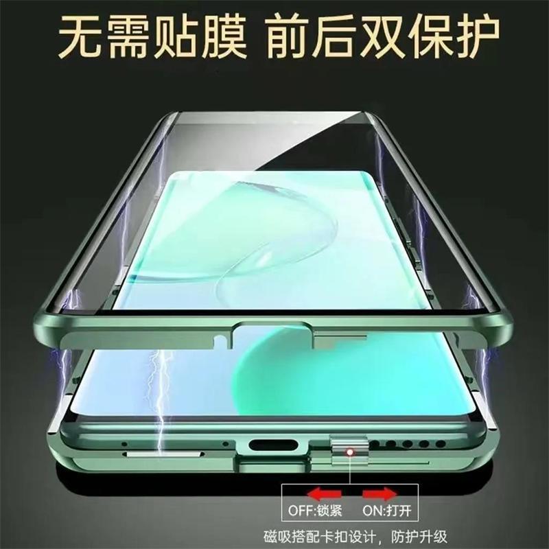 360 Полный Чехол Для Xiaomi POCO X8 Pro Max 5G Чехол Двустороннее Магнитное Притяжение Металлическая Крышка Закаленное Стекло Защитная Обложка
