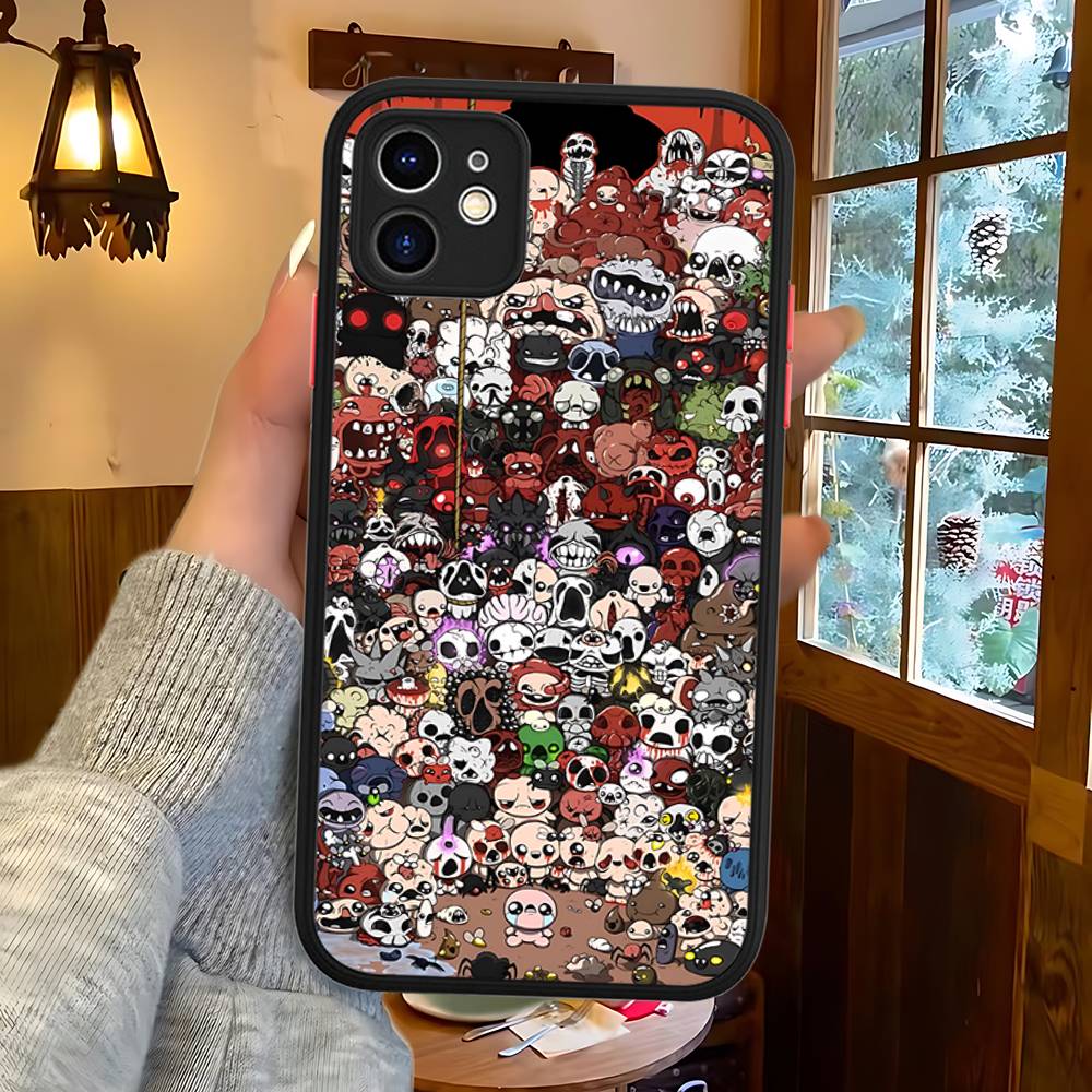 Чехол Защитный Матовый Для IPhone 16 15 14 13 12 11 Pro Max X XS MAX Игра The Binding Of I-Isaac