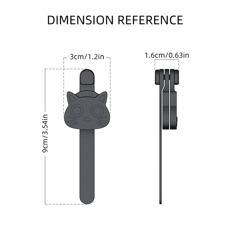 Новый силиконовый держатель для закладок из 3 штук, магнитные закладки в виде котенка, автоматически следуют разделителю страниц блокнота со школой