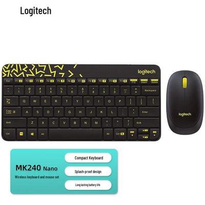 Logitech Беспроводной комплект клавиатура + мышь MK240 Nano