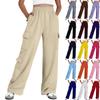 Womens Cargo Sweatpants Wide Leg Pants Baggy Joggers With Pockets