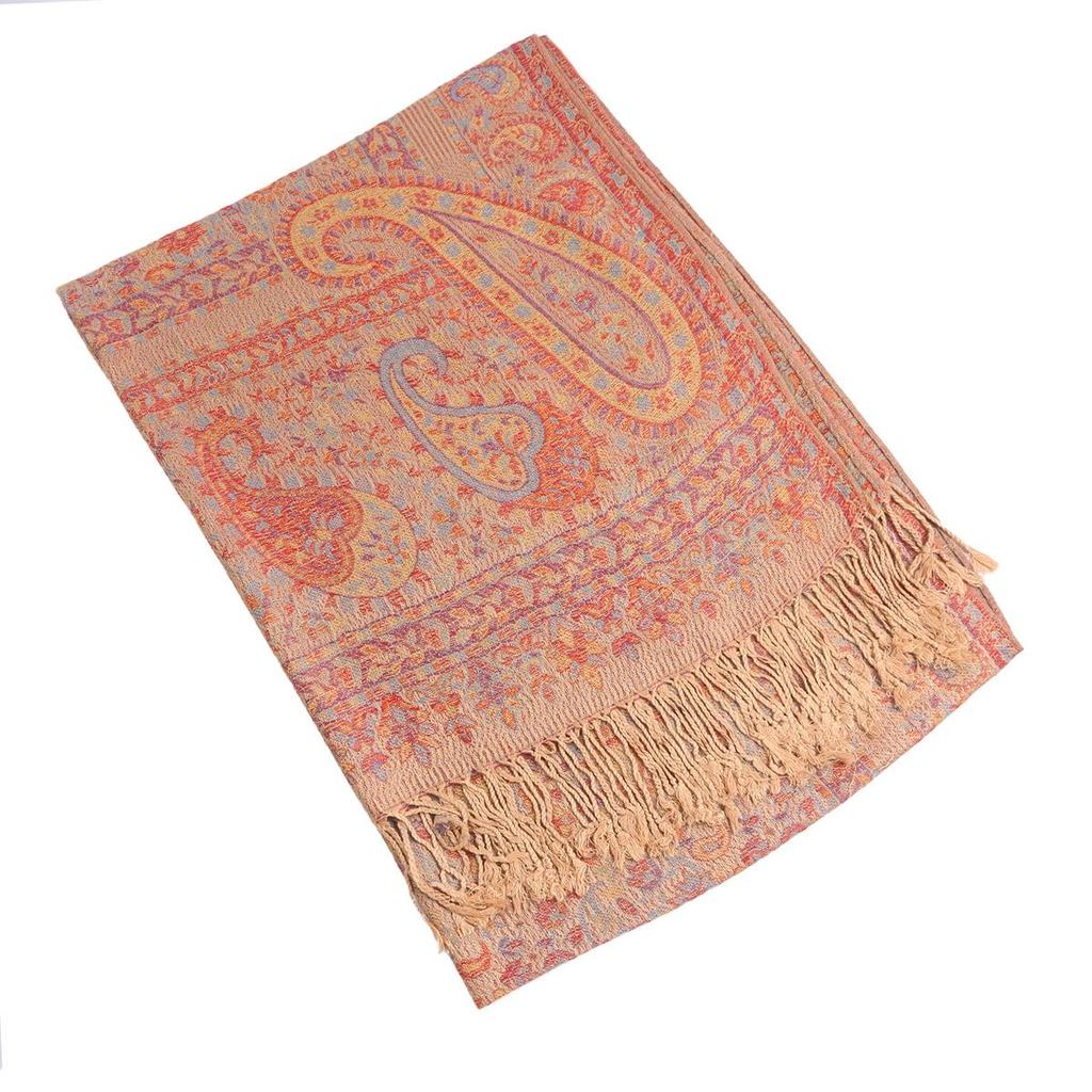 Paisley Tassel Scarf: Classic Ethnic Imitation Cashmere for Autumn/Winter