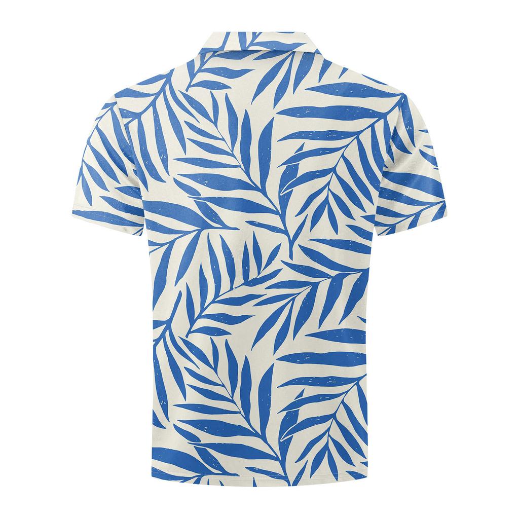 Мужская летняя дышащая рубашка с короткими рукавами и культурой отдыха