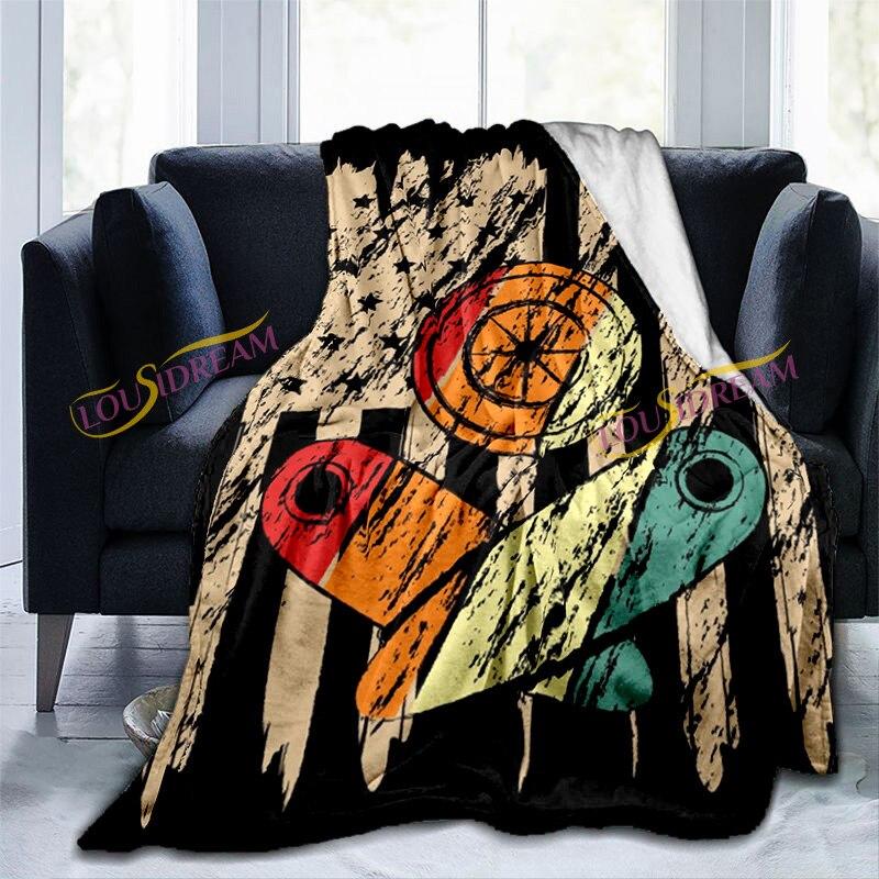 Классическое одеяло для игры в пинбол, классическое тренировочное ретро-игровое одеяло с героями мультфильмов, супер плюшевое декоративное одеяло для гостиной, игровой комнаты, офиса