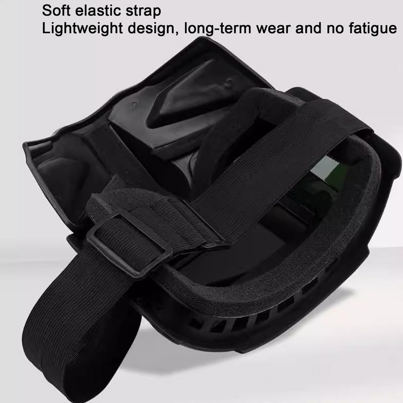 Сварочная маска с автоматическим затемнением, съемная, с широким обзором, автоматическим затемнением, креплением на голову, противотуманным покрытием, легкий головной убор.