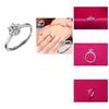 Модное и элегантное кольцо с бриллиантами для женщин, регулируемое кольцо с открытием на шесть крапанов