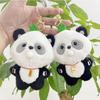 Lovely Plush Soft Panda Keychain Doll Cute Bubble Blowing Design Perfect For Gifts Collectibles And