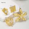 2026 Exaggerated Bilayer Big Flower Ring for Women Boho Personality Metal Punk Party Finger Ring Fashion Jewelry Accessories