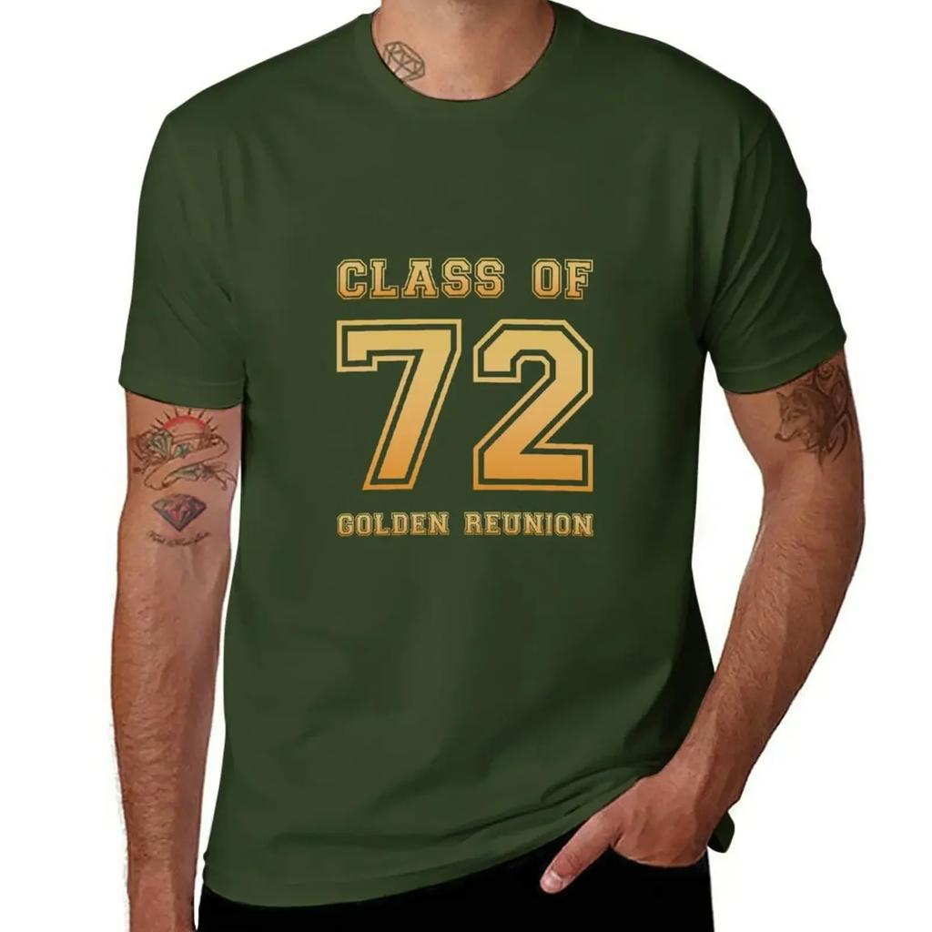 Class of 72 1972 class reunion 50th golden reunion T-Shirt vintage clothes customs plus sizes mens t shirt
