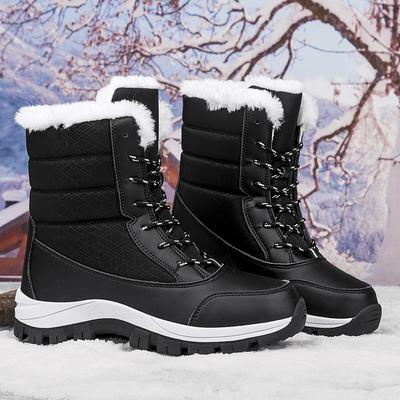 Европейские и американские зимние сапоги с противоскользящим подогревом и подогревом для улицы