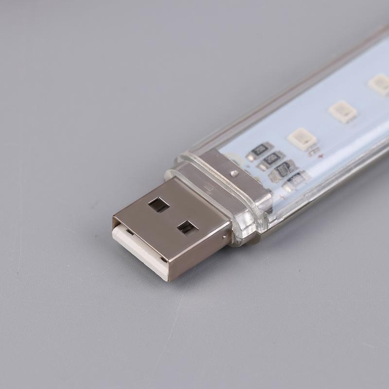 Мини Usb светодиодный светильник для чтения книг DC5V ультра яркий светильник для чтения книг 8 светодиодов портативный прикроватный светильник для портативного компьютера портативный ноутбук